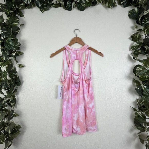 Athleta Athletic Nitro Printed Tank Top Tie Dye Pink NWT Women’s Size M - Picture 2 of 7